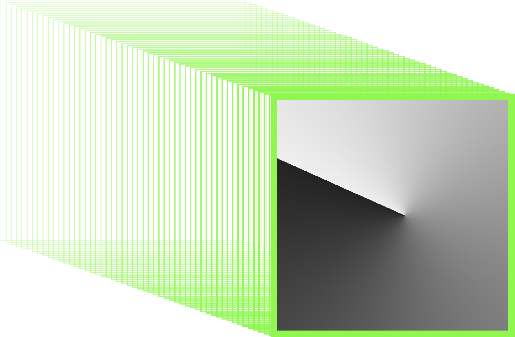 Neon Cube & Triangle Graphic