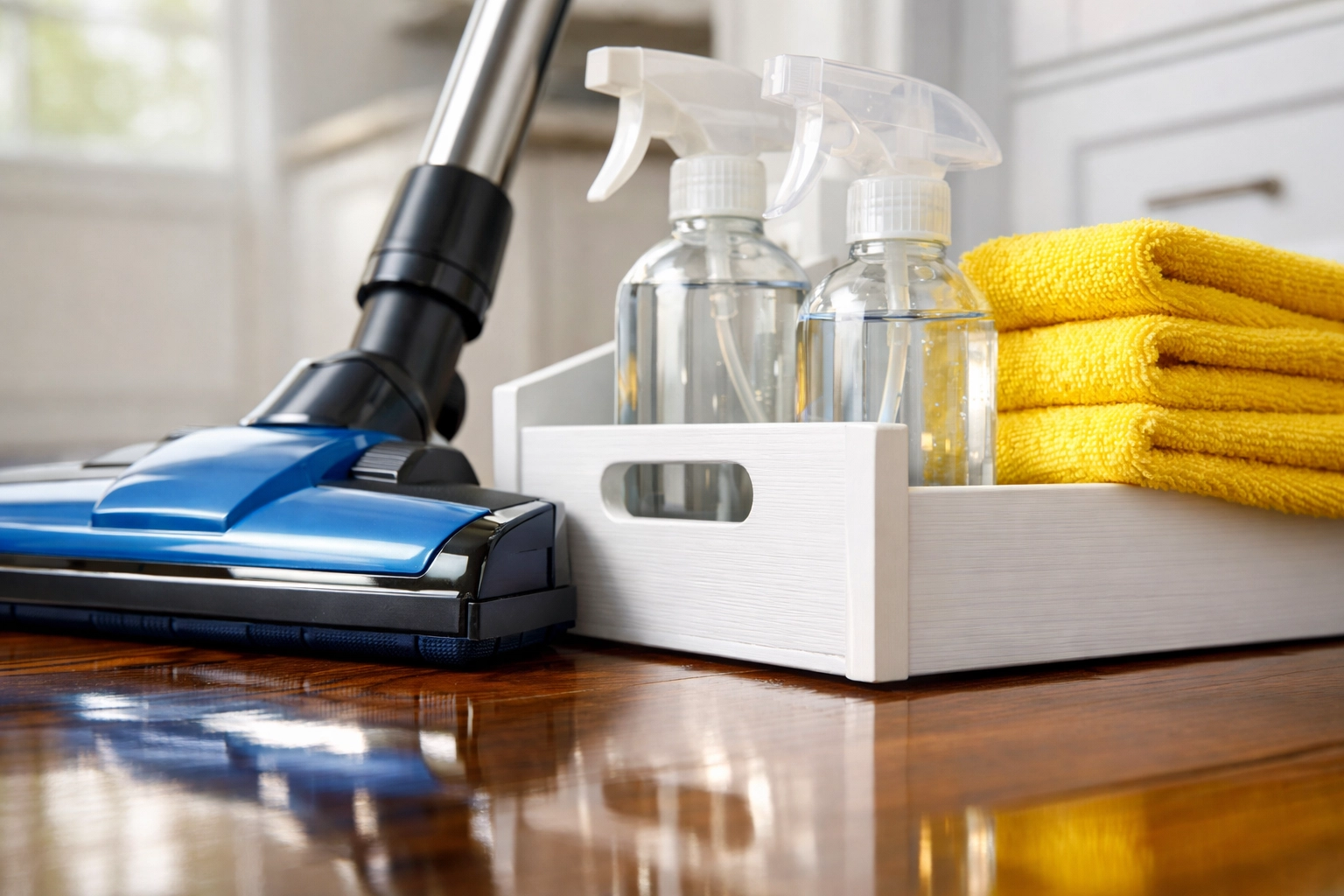 Eco-friendly equipment used by professional cleaning services near me for a healthy home.
