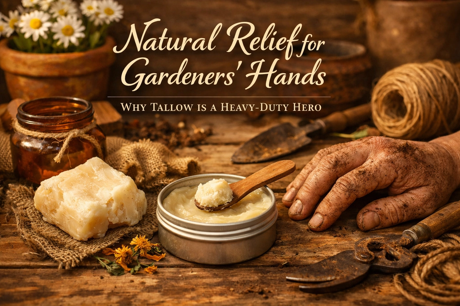 Natural Relief for Gardeners' Hands: Why Tallow is a Heavy-Duty Hero