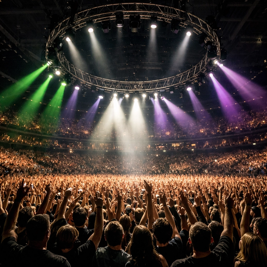 Harry Styles sold-out arena concert crowd at Madison Square Garden