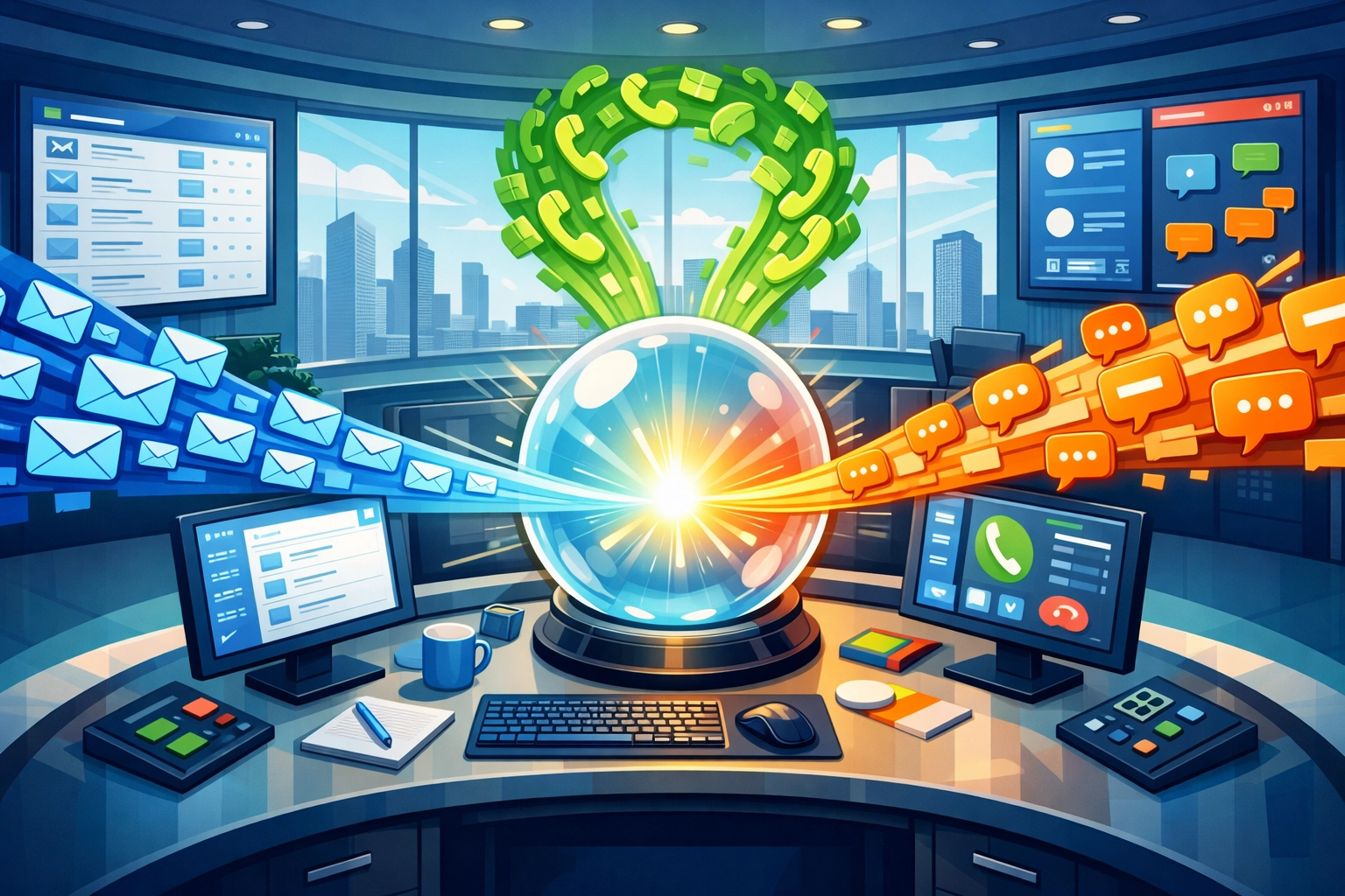 Centralised enquiry management hub organising lead communications for small business visibility.