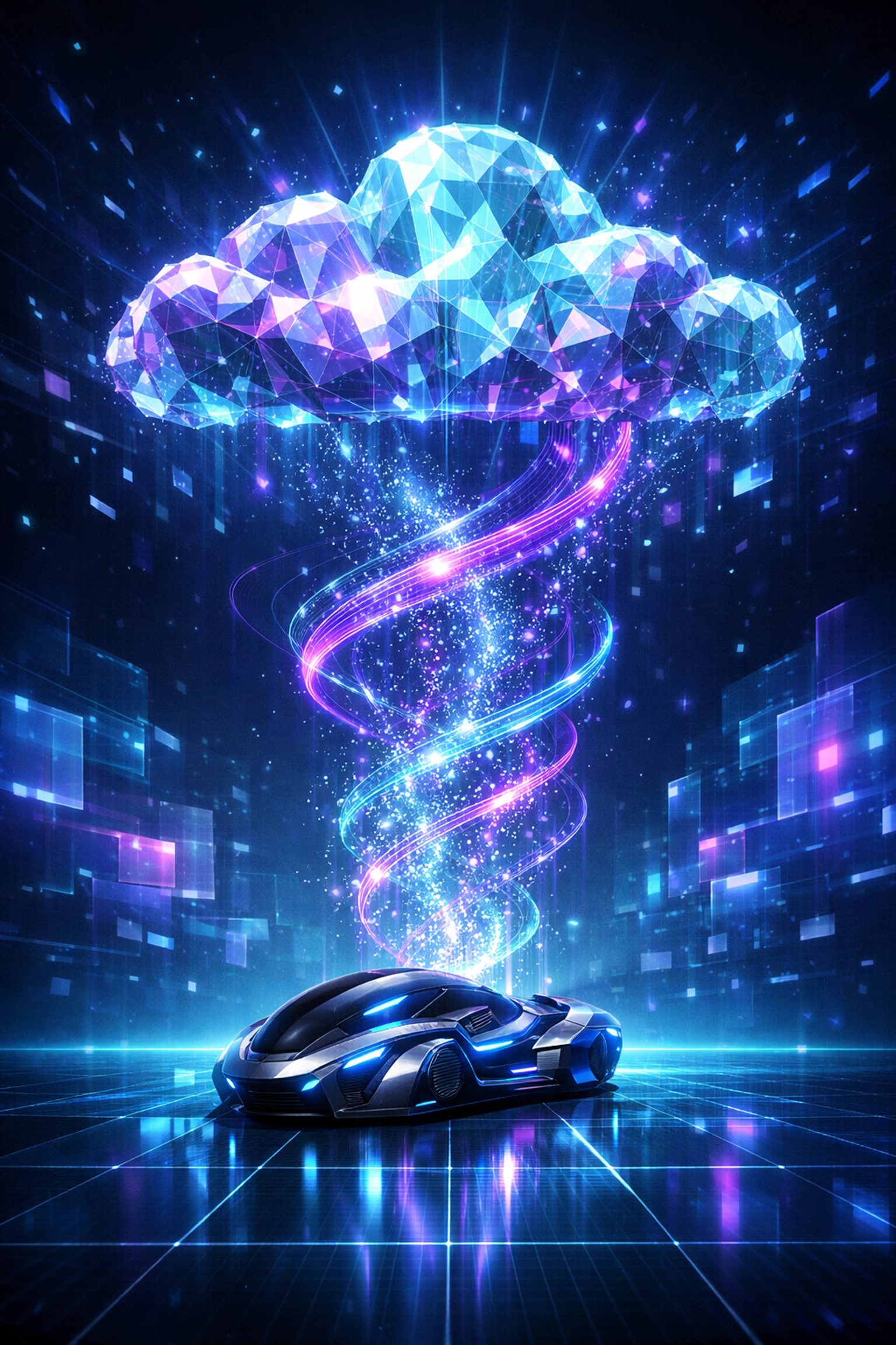 Digital data streams flowing from an EsportsPod to cloud infrastructure for real-time brand engagement analytics.