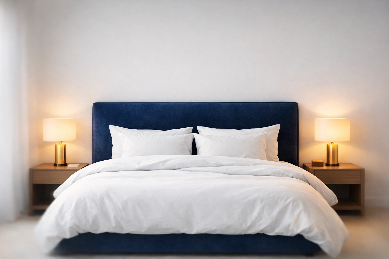 Clutter-free master bedroom showing mental peace and order from a recurring weekly house cleaning and house cleaning routine.
