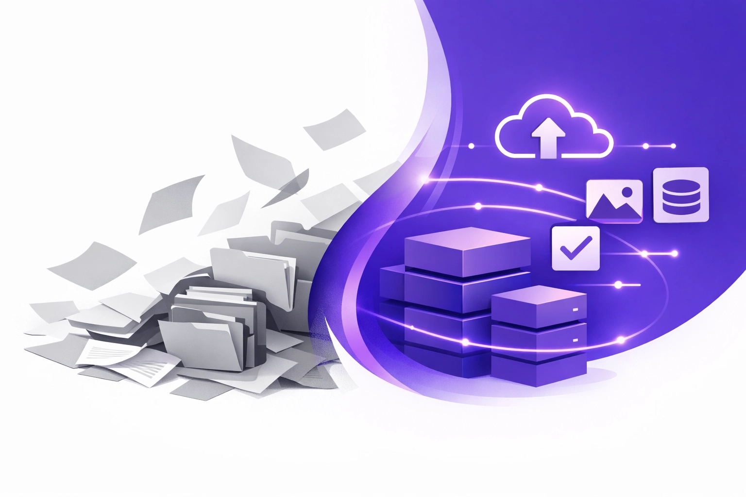 Transition from disorganized paper records to clean digital bookkeeping system