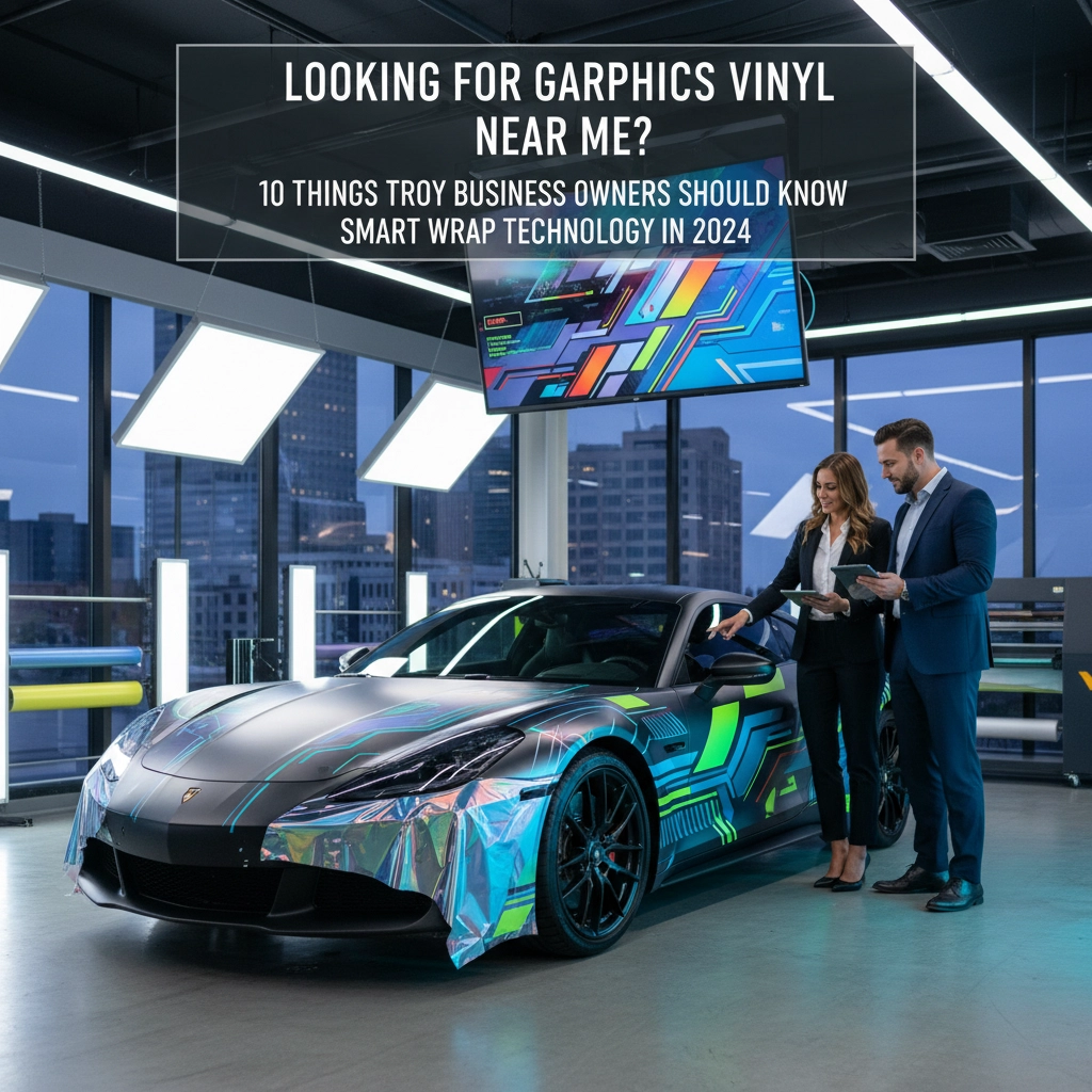 Looking for Car Graphics Vinyl Near Me? Here Are 10 Things Troy Business Owners Should Know About Smart Wrap Technology in 2024