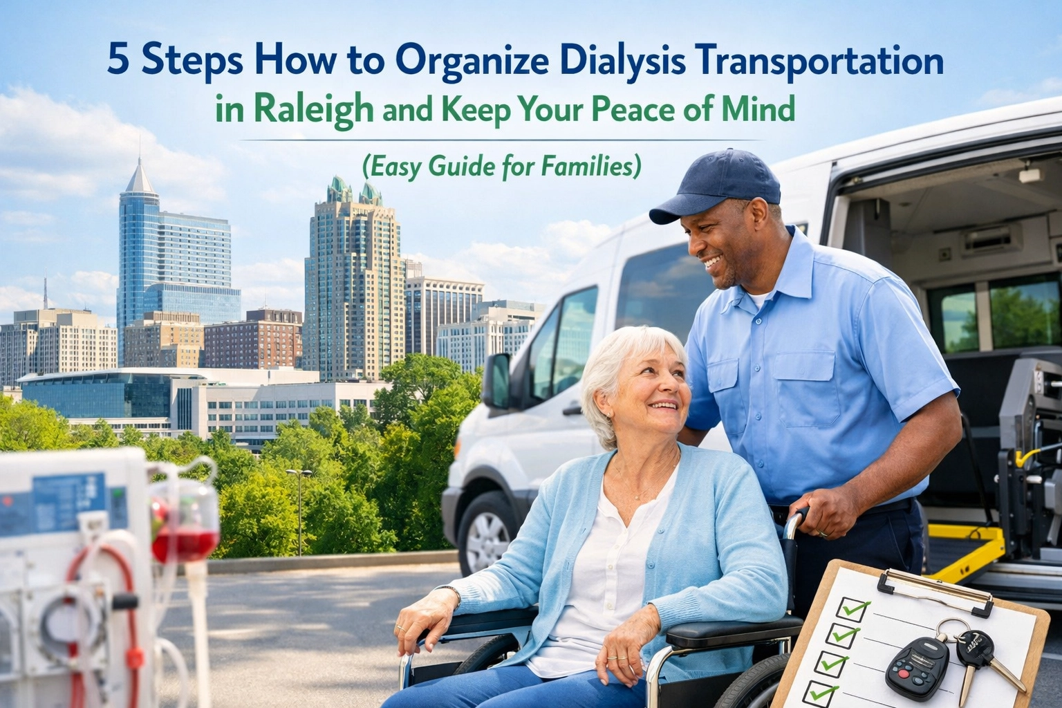 [HERO] 5 Steps How to Organize Dialysis Transportation in Raleigh and Keep Your Peace of Mind (Easy Guide for Families)
