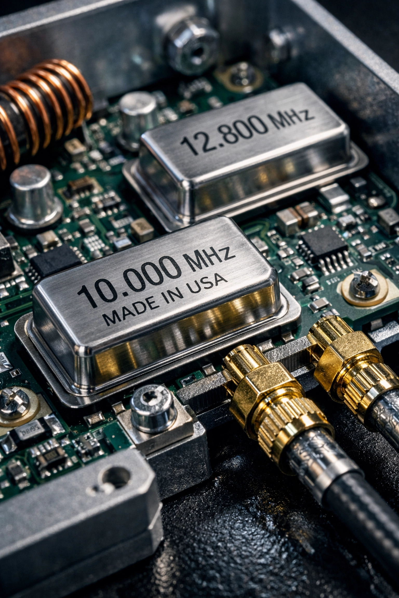 Internal circuit board of a high-quality gate opener keypad featuring precision American-made components.