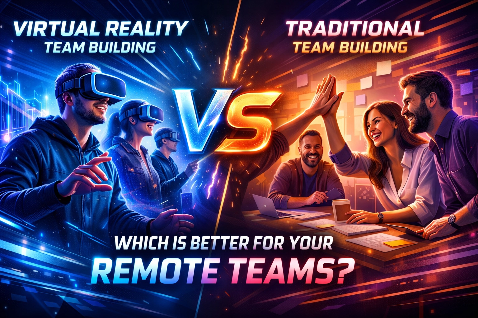 [HERO] Virtual Reality Team Building vs. Traditional Team Building: Which Is Better For Your Remote Teams?