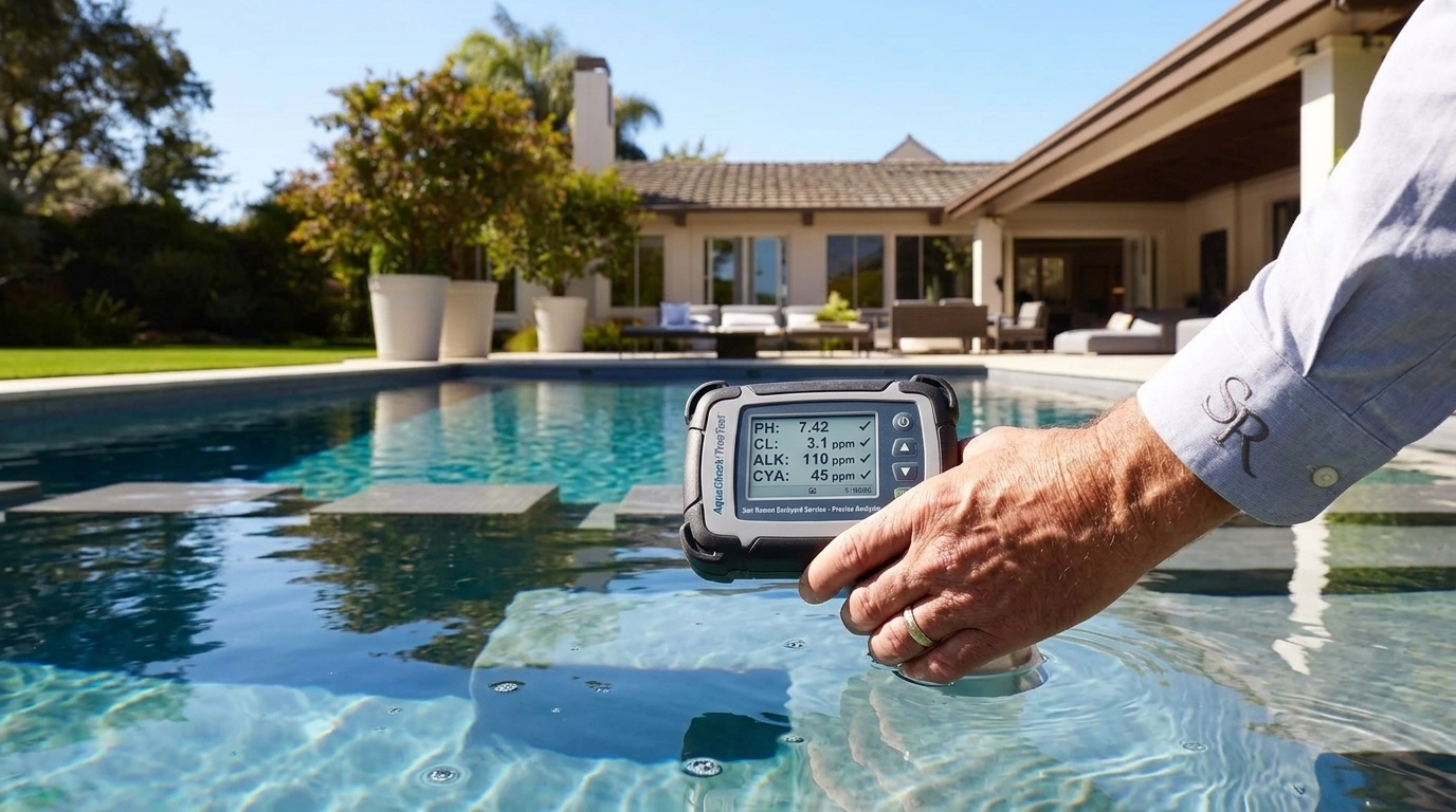 A professional tech performing high-precision water testing.