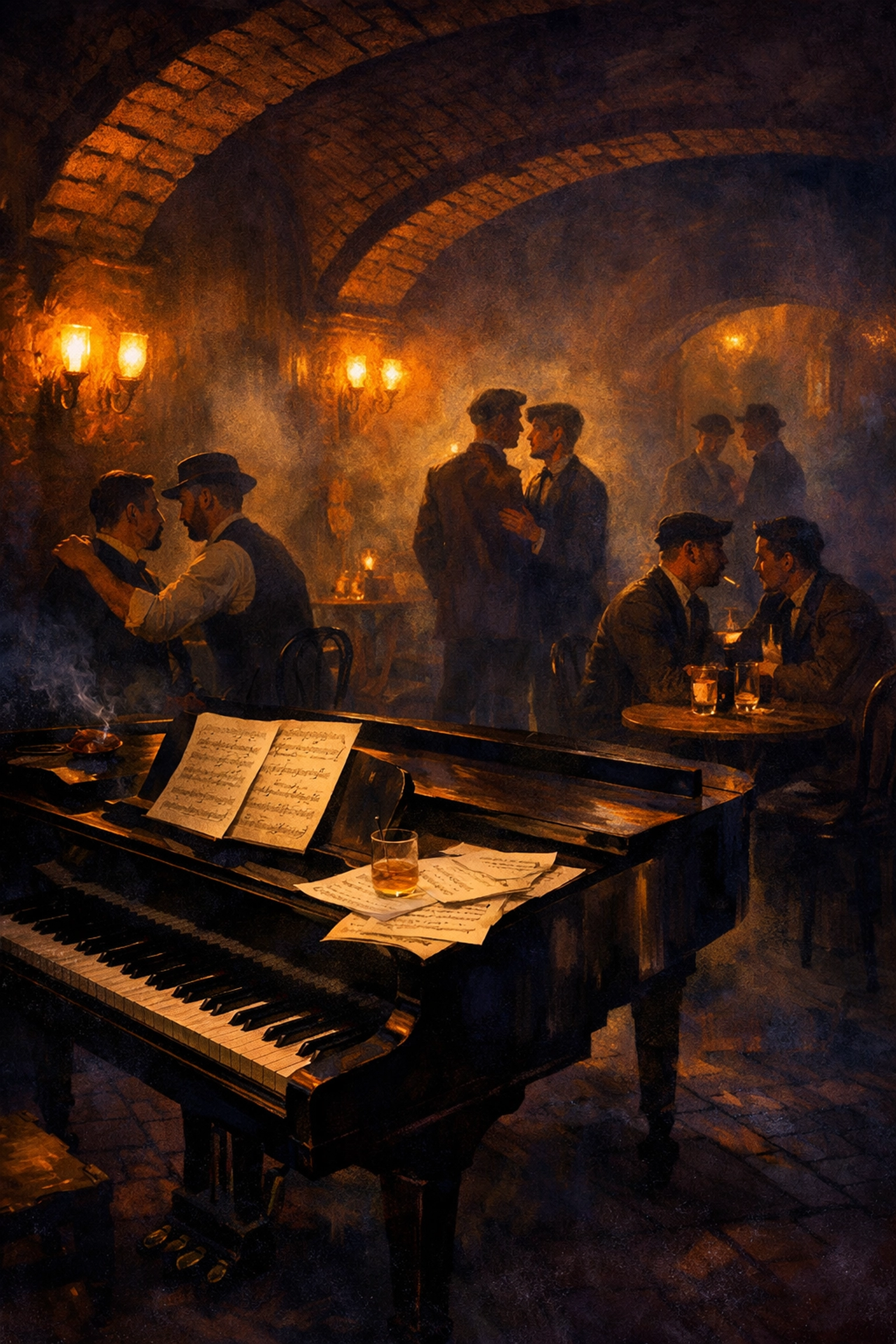 Stray Dog café interior St. Petersburg where gay poet Kuzmin performed during Silver Age