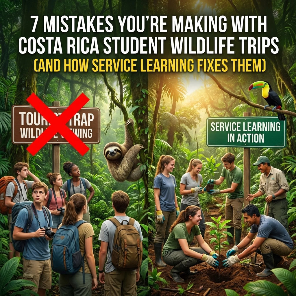 7 Mistakes You are Making with Costa Rica Student Wildlife Trips (And How Service Learning Fixes Them)