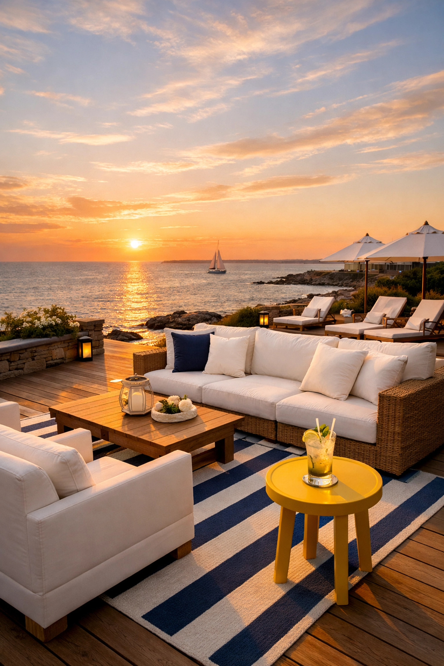 Pristine waterfront estate in Marblehead maintained by professional luxury residential cleaning services.