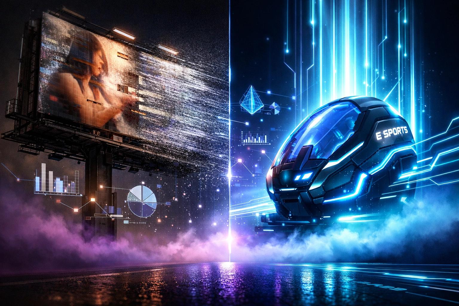 Traditional advertising fading into cloud-enabled esports infrastructure and digital innovation