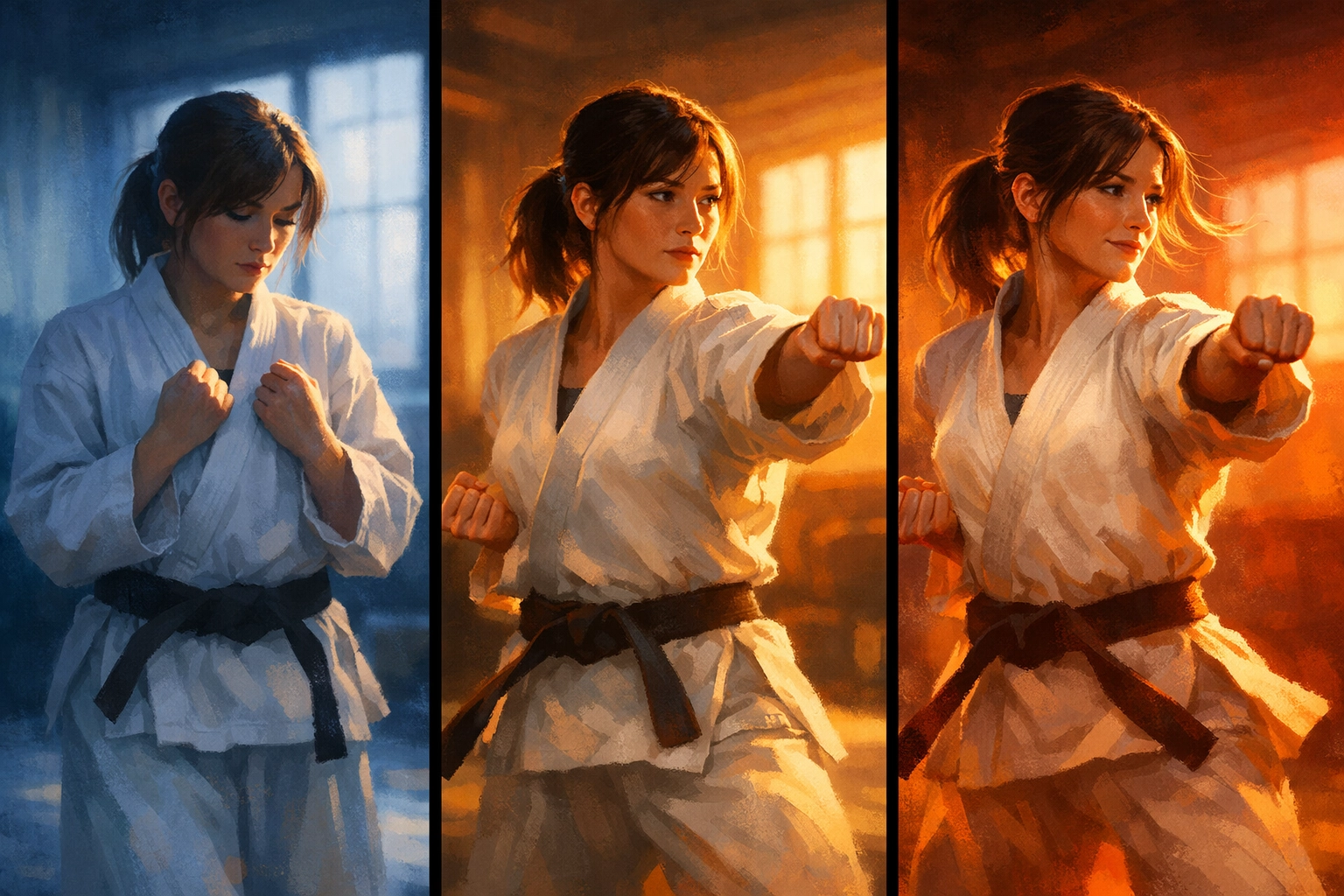 Spiritual transformation journey from uncertainty to confidence through daily faith practice