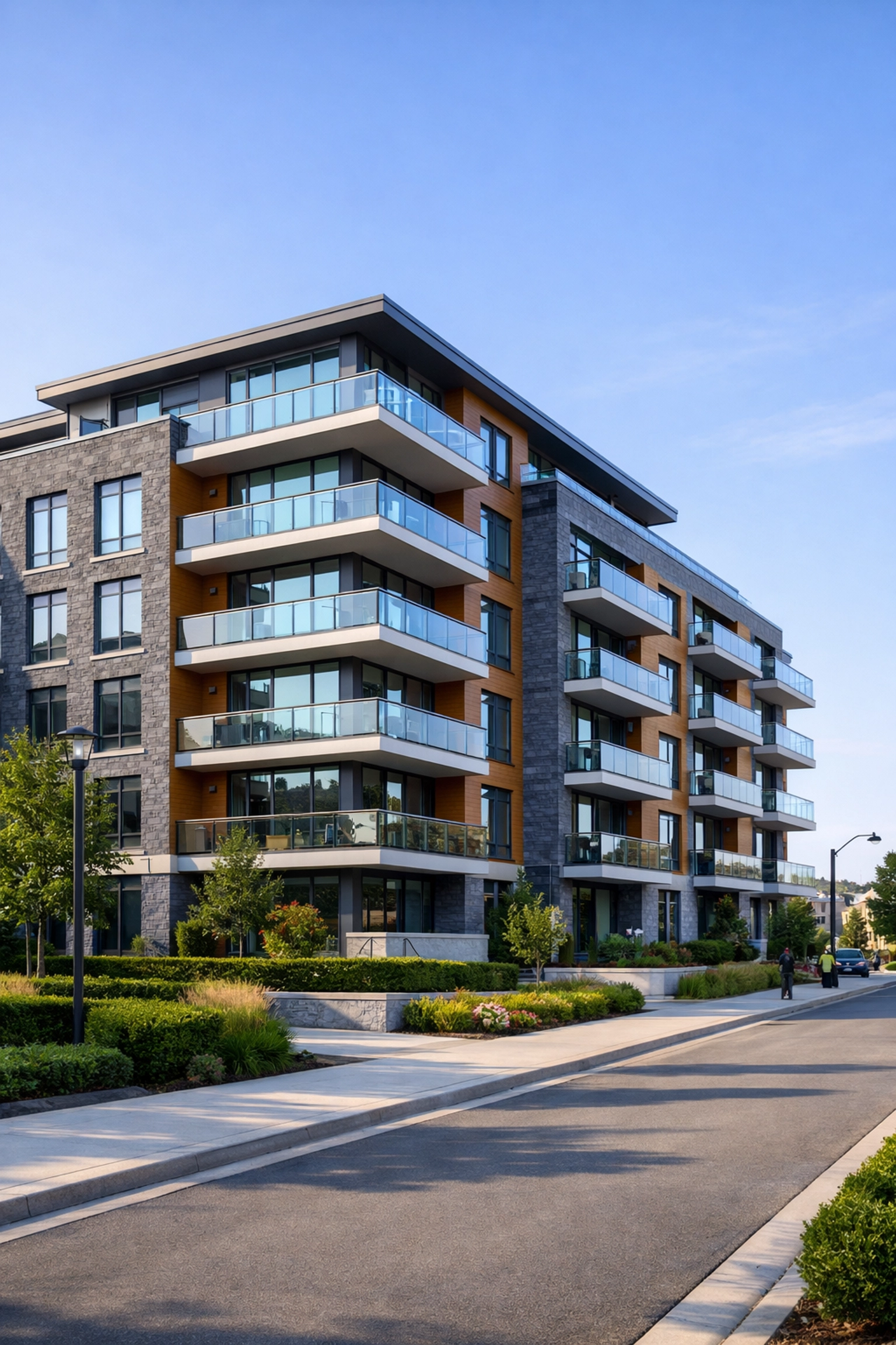 Modern mid-rise residential building in Richmond Hill, Ontario, showcasing the 2026 missing middle housing trend.