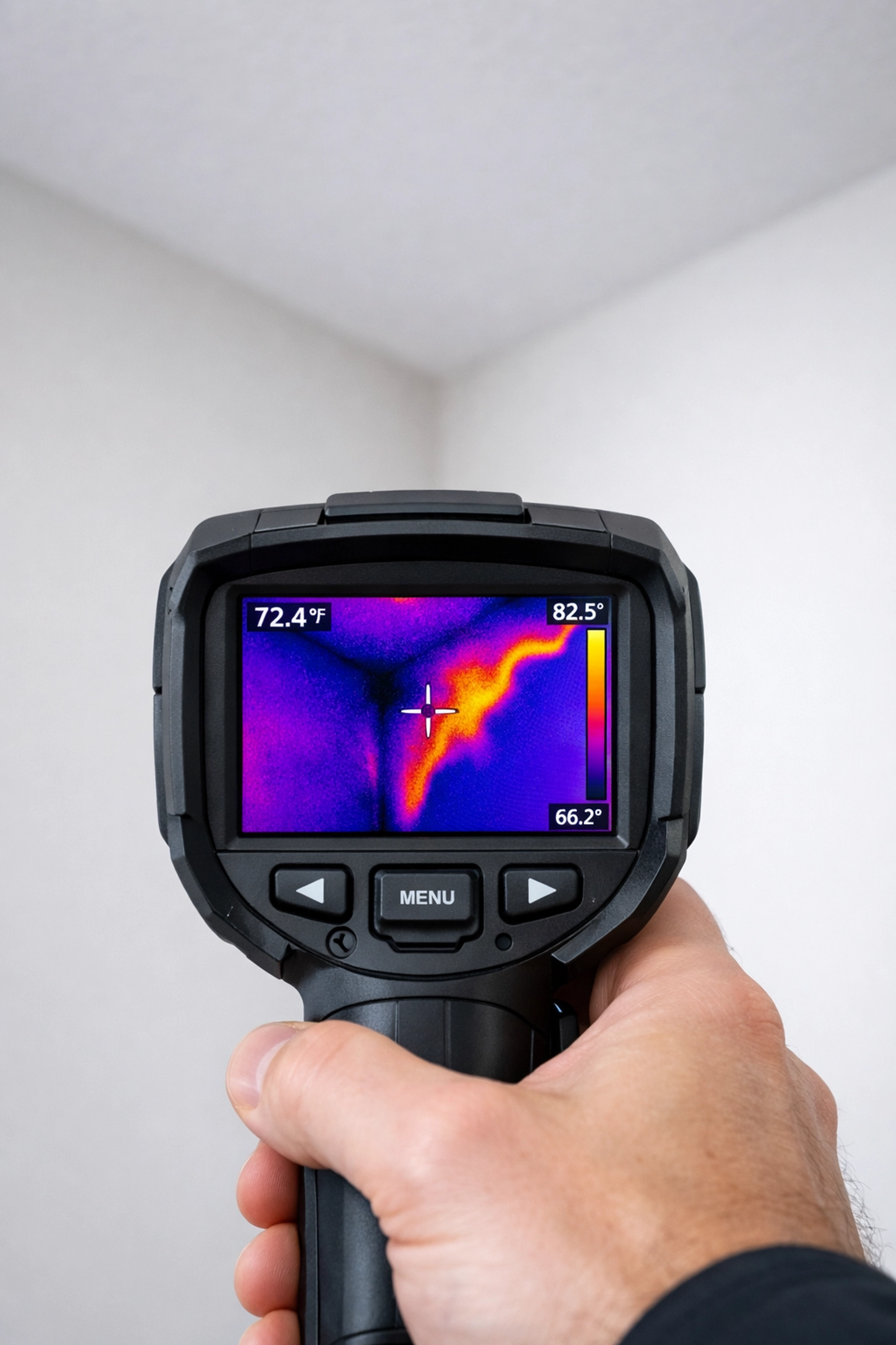 Using thermal imaging for moisture detection during a professional home inspection in edmonton ab.