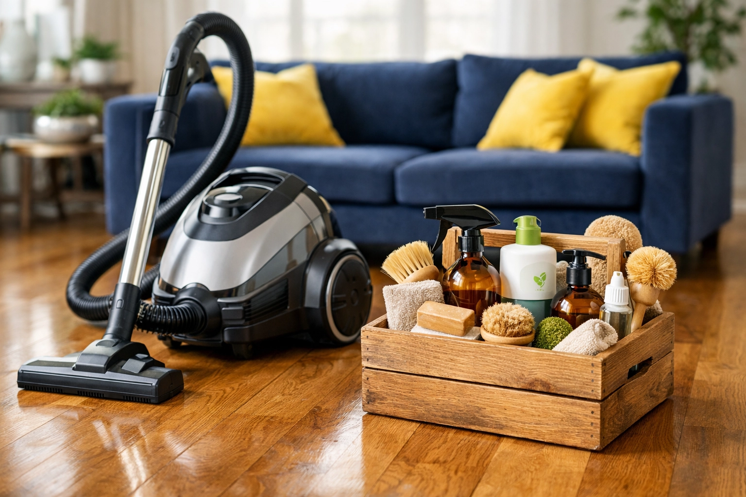 High-end house cleaning Worcester MA using eco-friendly supplies and professional vacuum equipment.