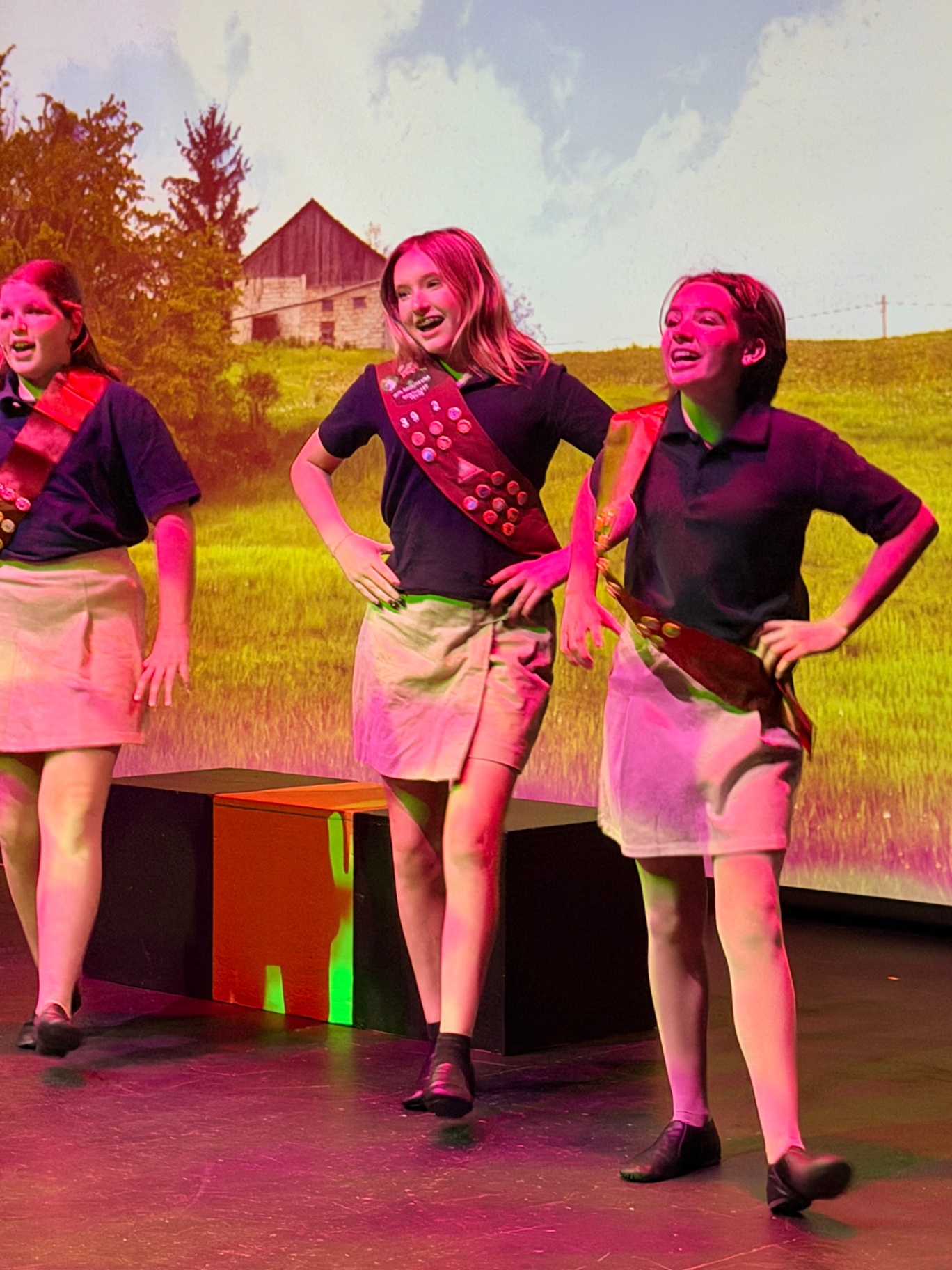 Rockwall Acting Musical Theater Performance Three students perform a lively musical theater number