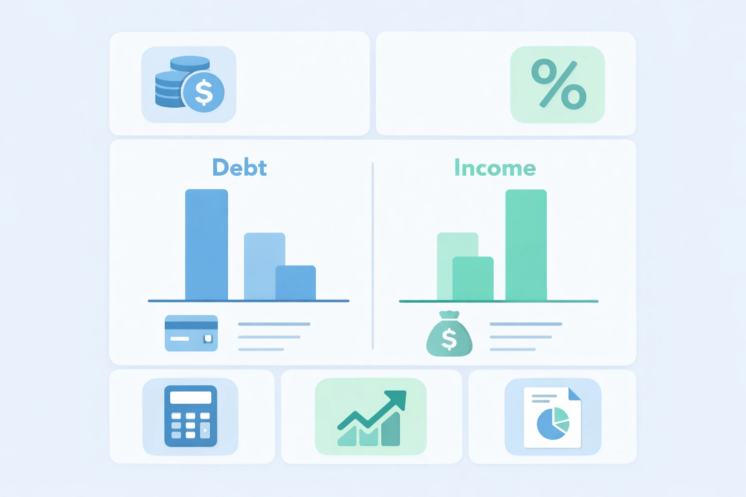 Calculadora de ratio deuda-ingreso para calificar para hipoteca y comprar casa