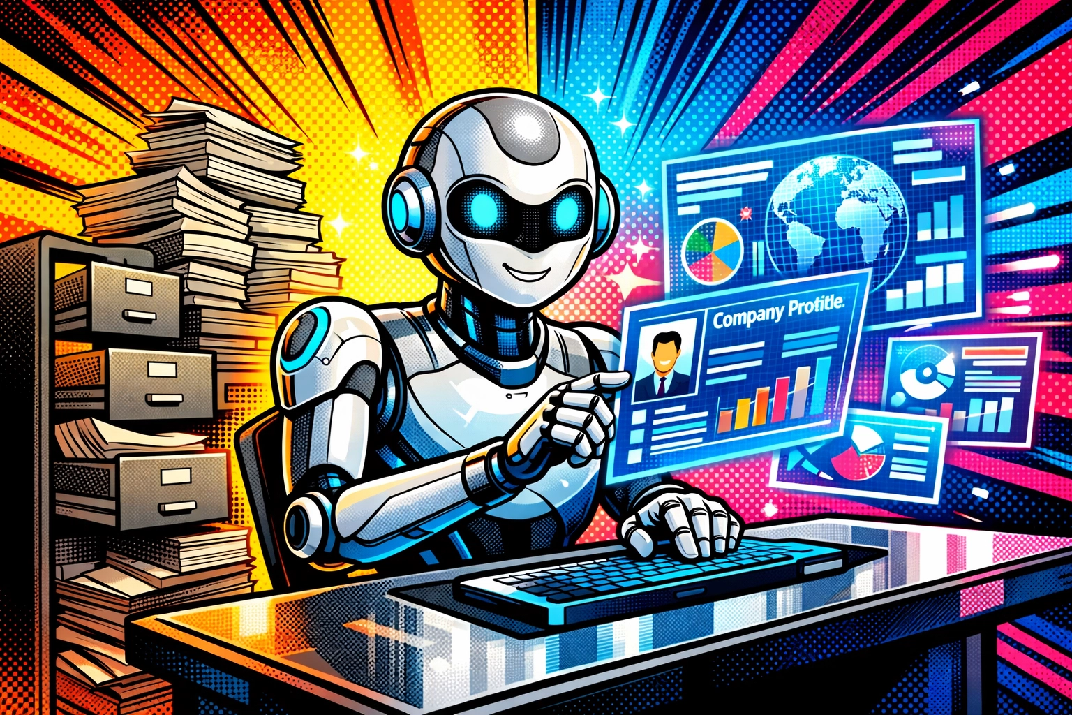 AI-powered lead research automation replacing manual prospecting and data entry