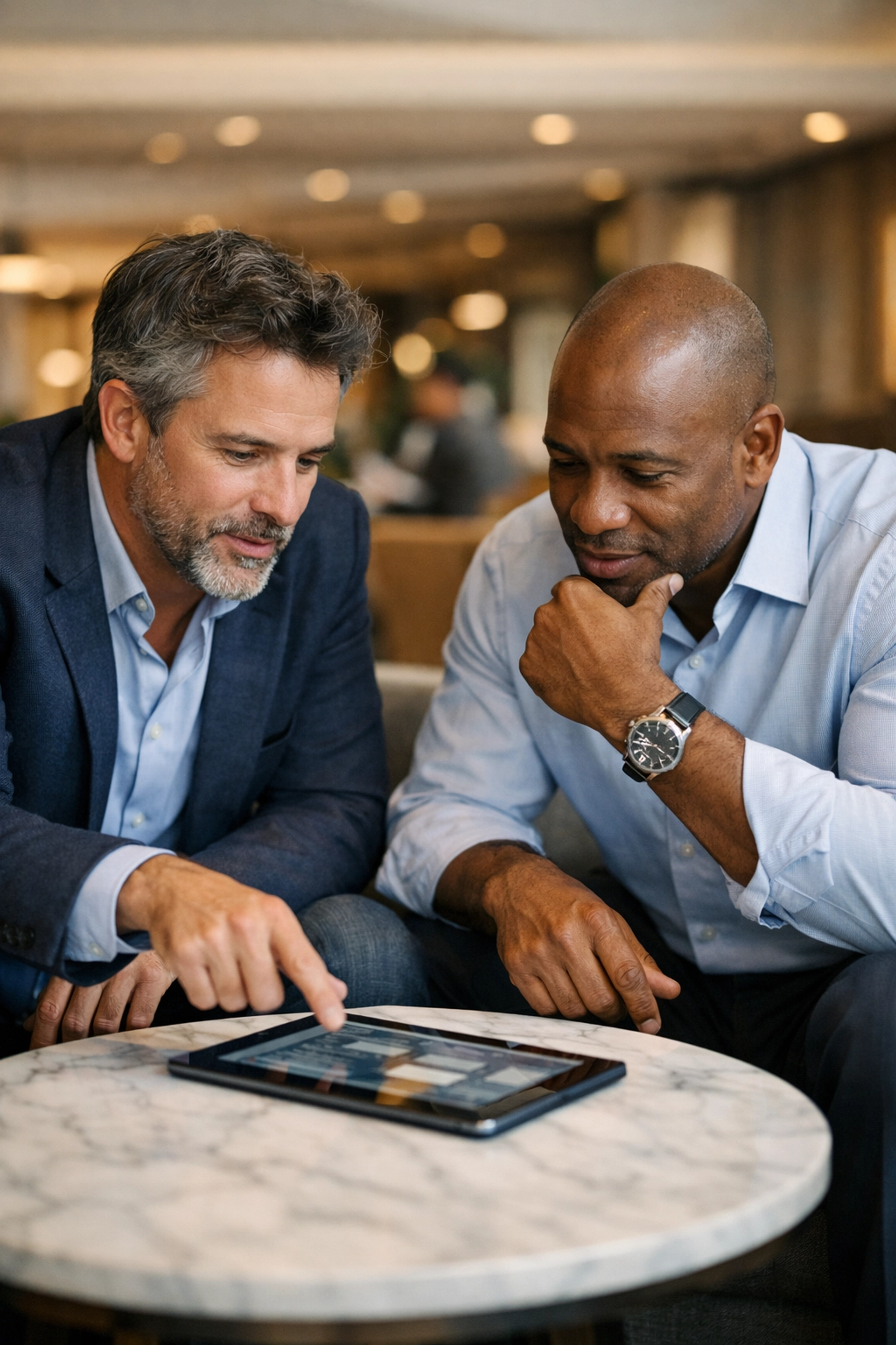 ServiceNow implementation partner discussing a strategic ITOM and ITAM roadmap with a business leader.