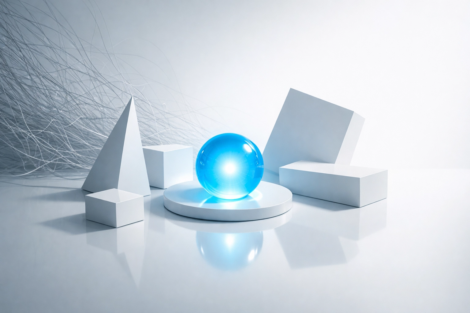 A glowing core of efficiency representing high-impact AI automation and scalable software architecture.