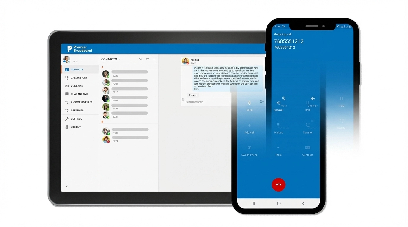 Premier Broadband Business Voice Service Dashboard