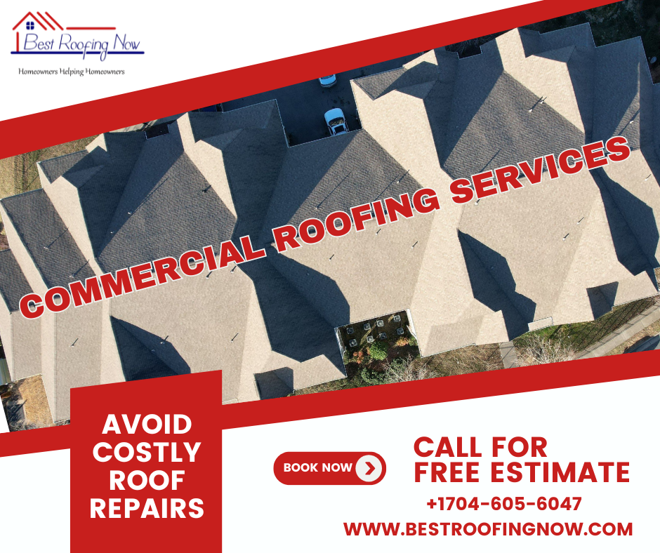 Commercial Roofing Project Aerial View