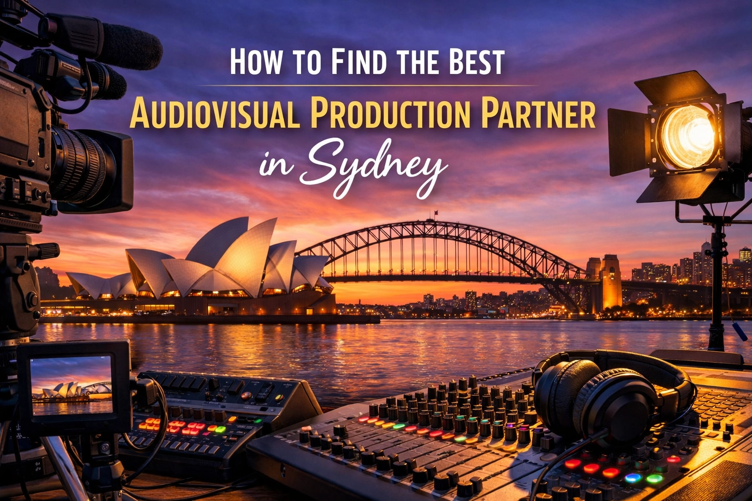 [HERO] How to Find the Best Audiovisual Production Partner in Sydney