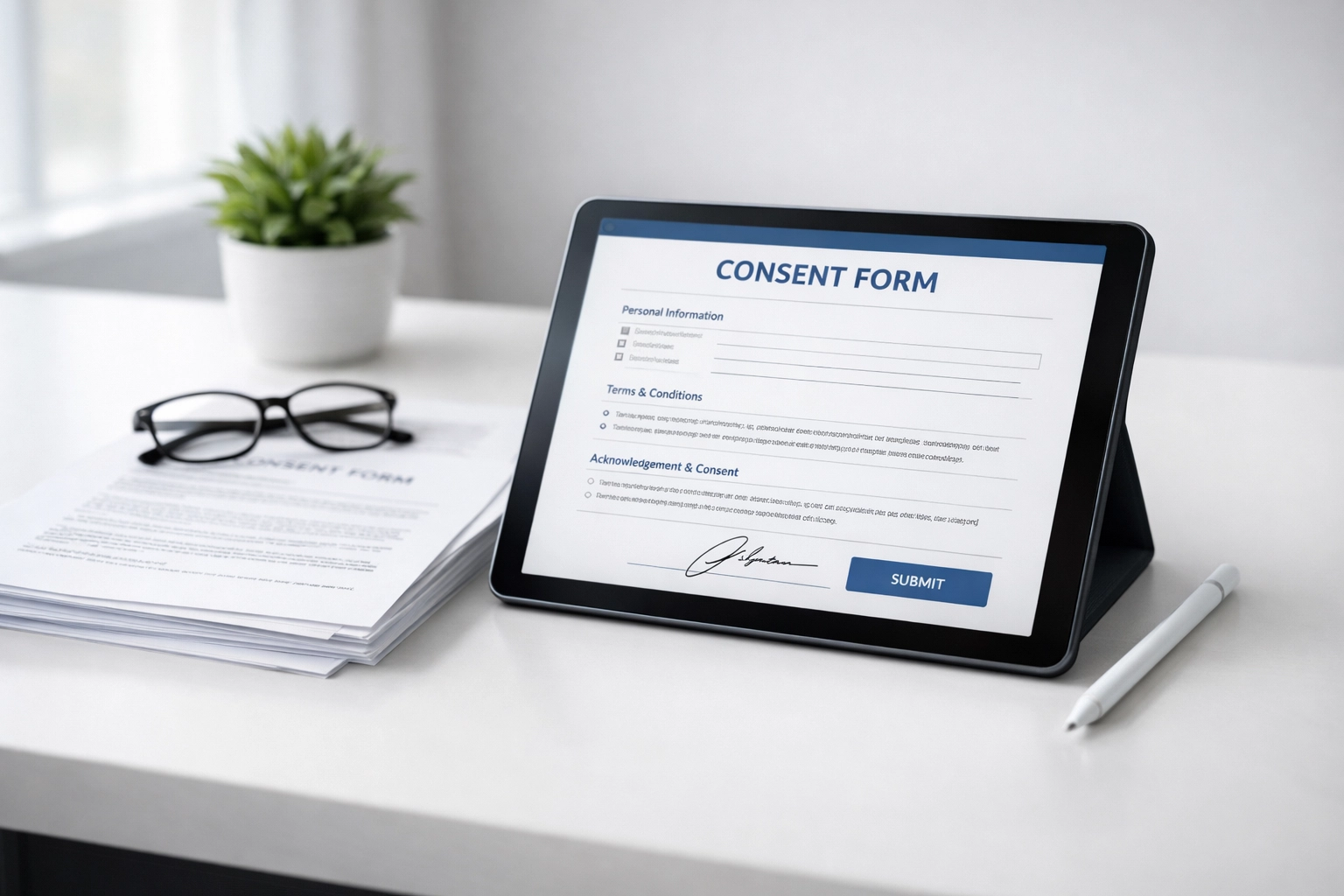 Digital and printed client consent forms for Ohio service bureau tax processing