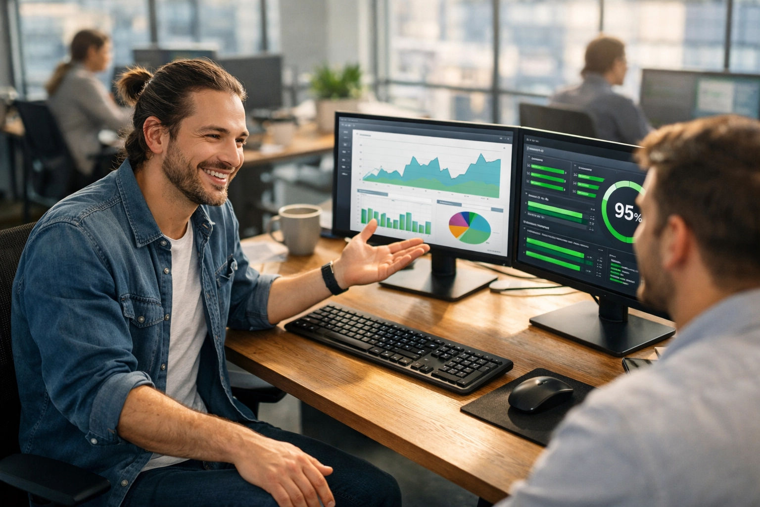 IT professionals using ServiceNow ITSM and ITAM dashboards to optimize productivity and ROI.