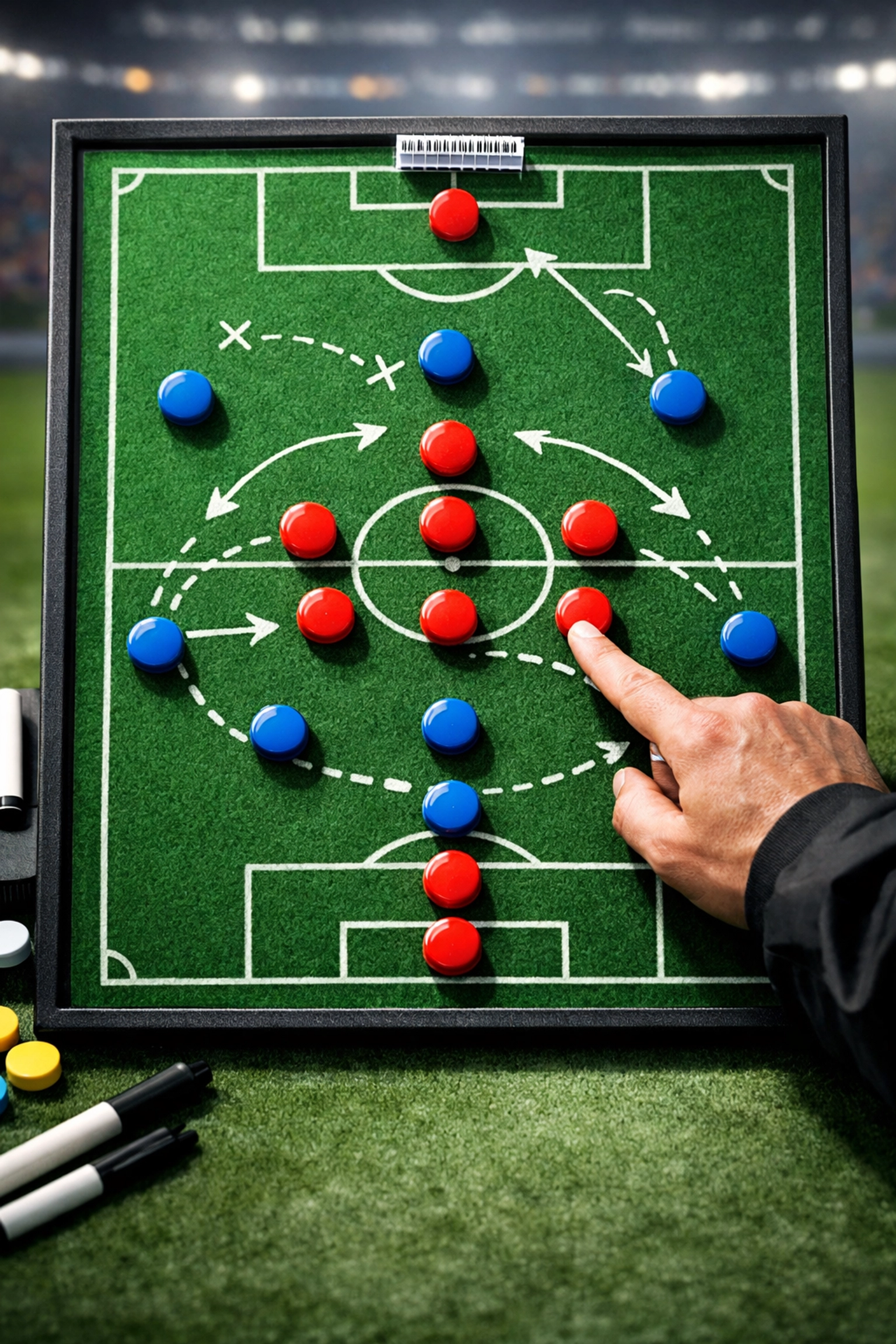 Taktiktafel mit 3-4-2-1 Formation für Bayer Leverkusen Spielsystem