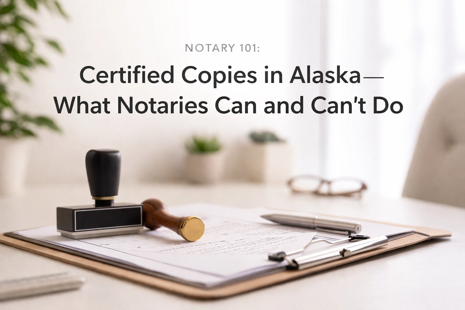 [HERO] Notary 101: Certified Copies in Alaska, What Notaries Can and Can