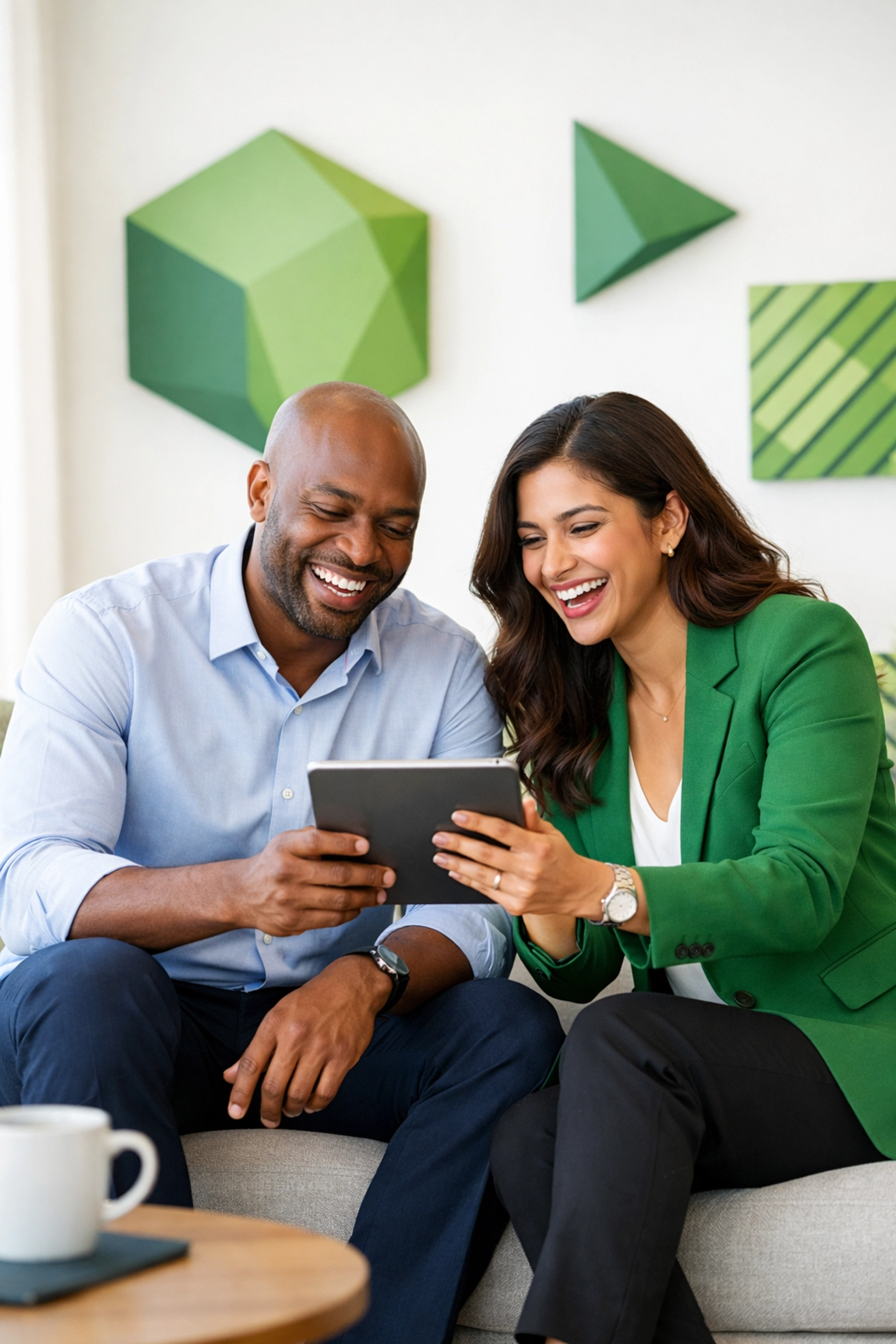 Business professionals using automated bookkeeping software for real-time financial insights in a modern office. Business professionals using automated bookkeeping software for real-time financial insights in a modern office.