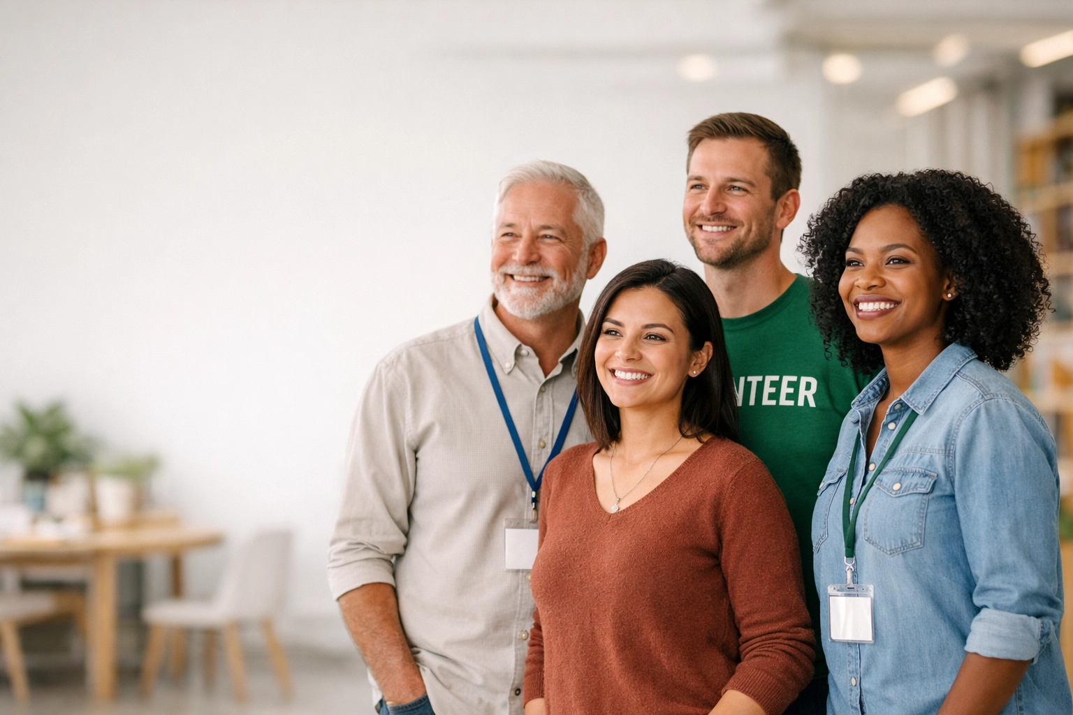 A diverse nonprofit team focuses on their mission with a sustainable financial strategy for the future.