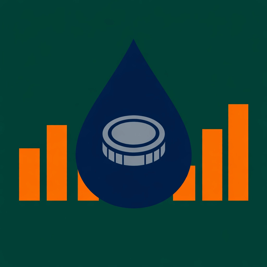 Graphic showing financial ROI and water bill savings from a professional smart irrigation upgrade.