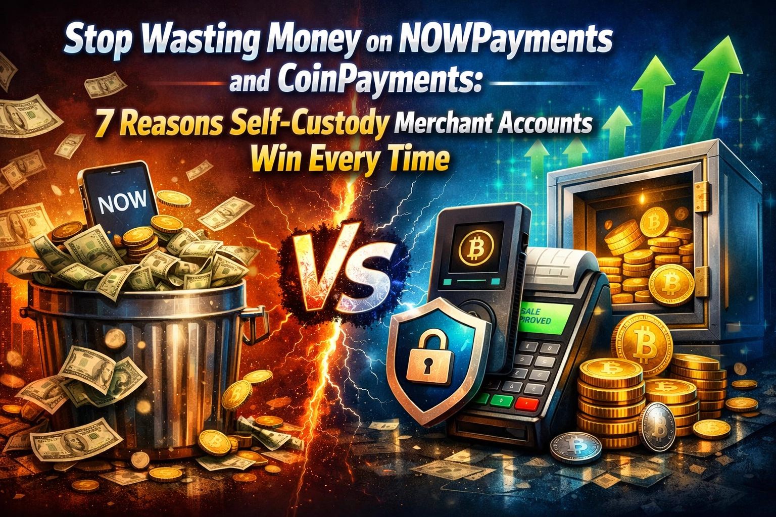[HERO] Stop Wasting Money on NOWPayments and CoinPayments: 7 Reasons Self-Custody Merchant Accounts Win Every Time
