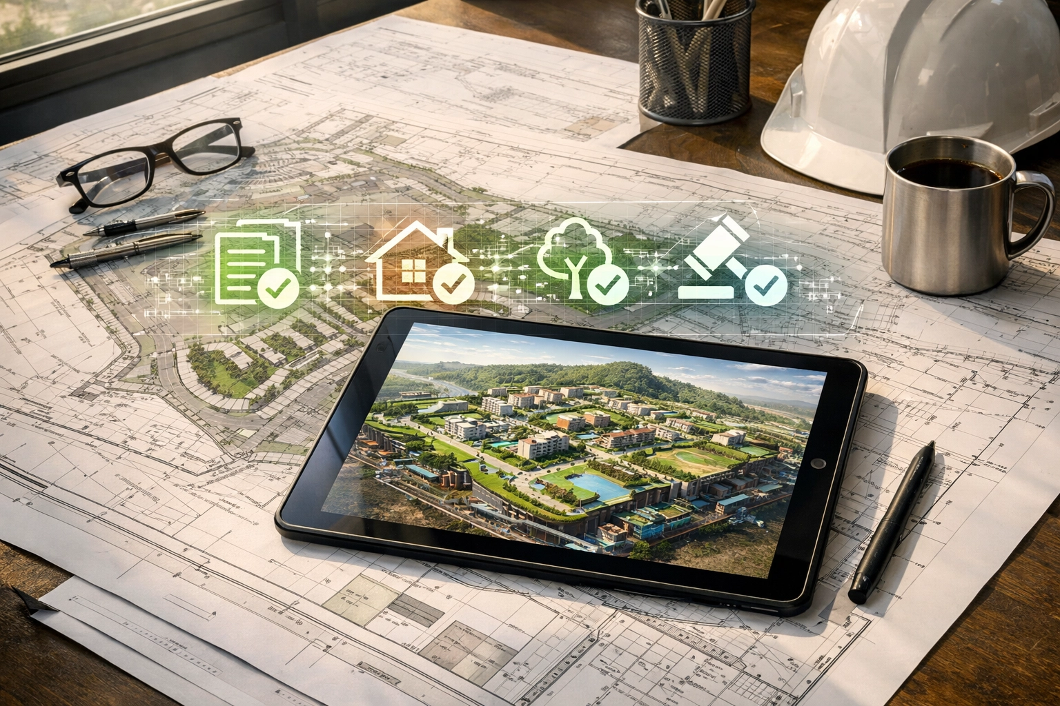 Professional land development plans and digital site models for a successful TRCA permit application submission.