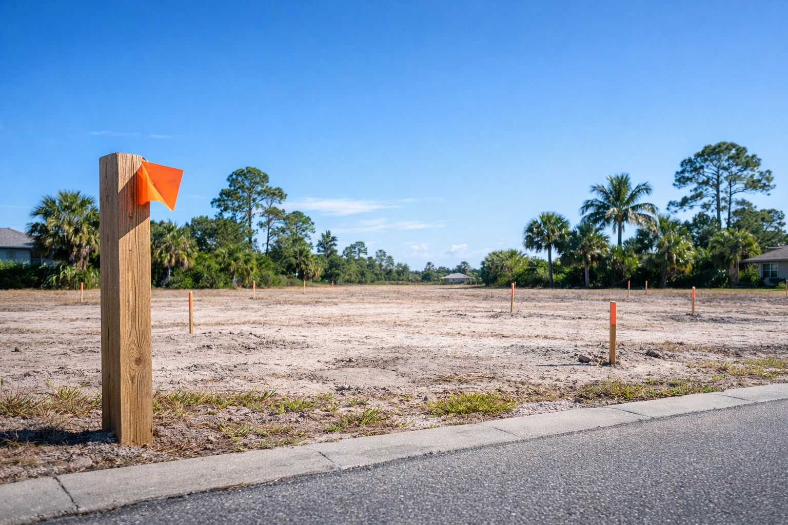 Vacant residential lot in Lehigh Acres Florida zoned for multi-family development
