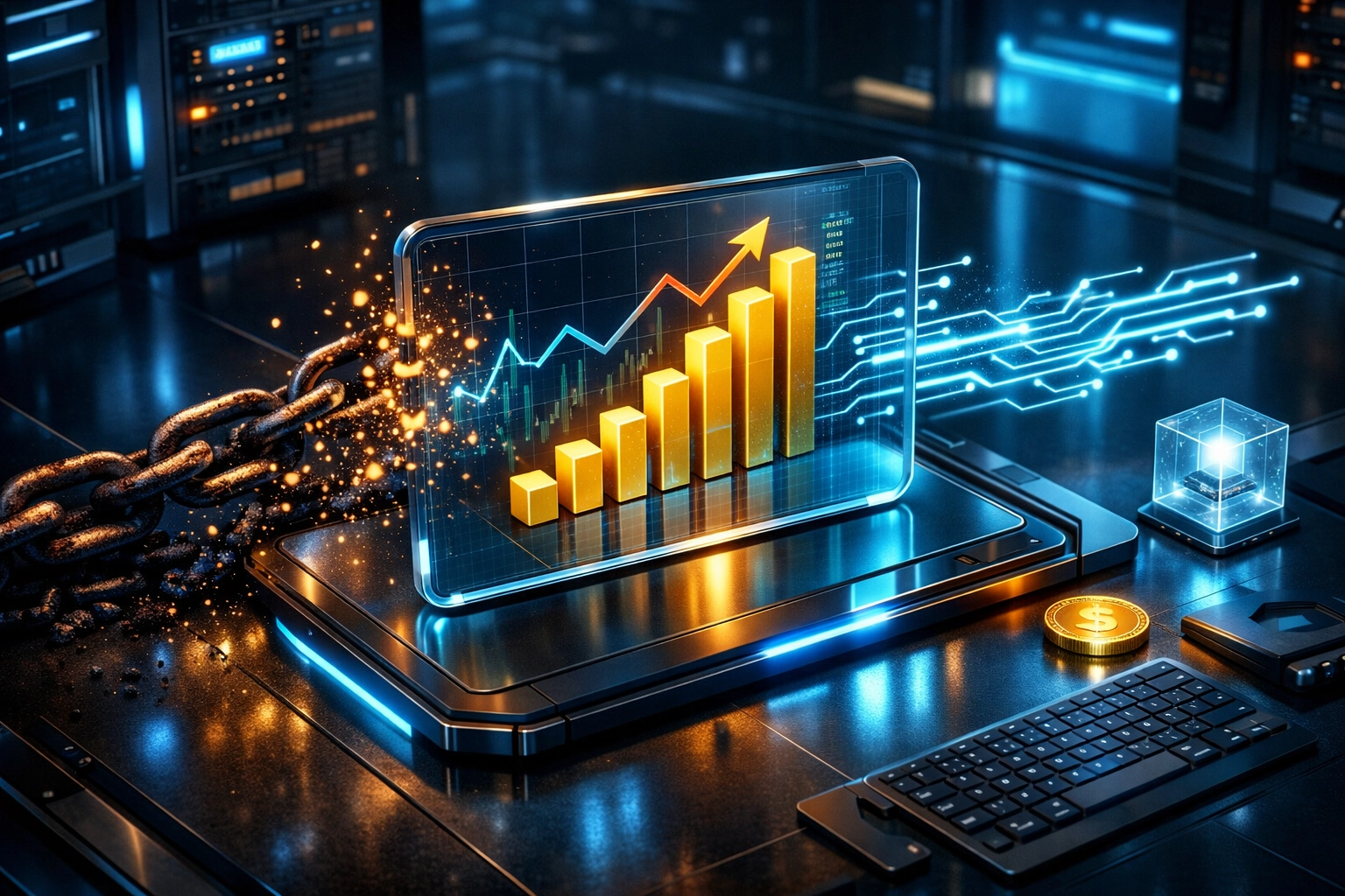 Digital workspace showing how Larecoin helps reduce merchant interchange fees compared to legacy gateways.