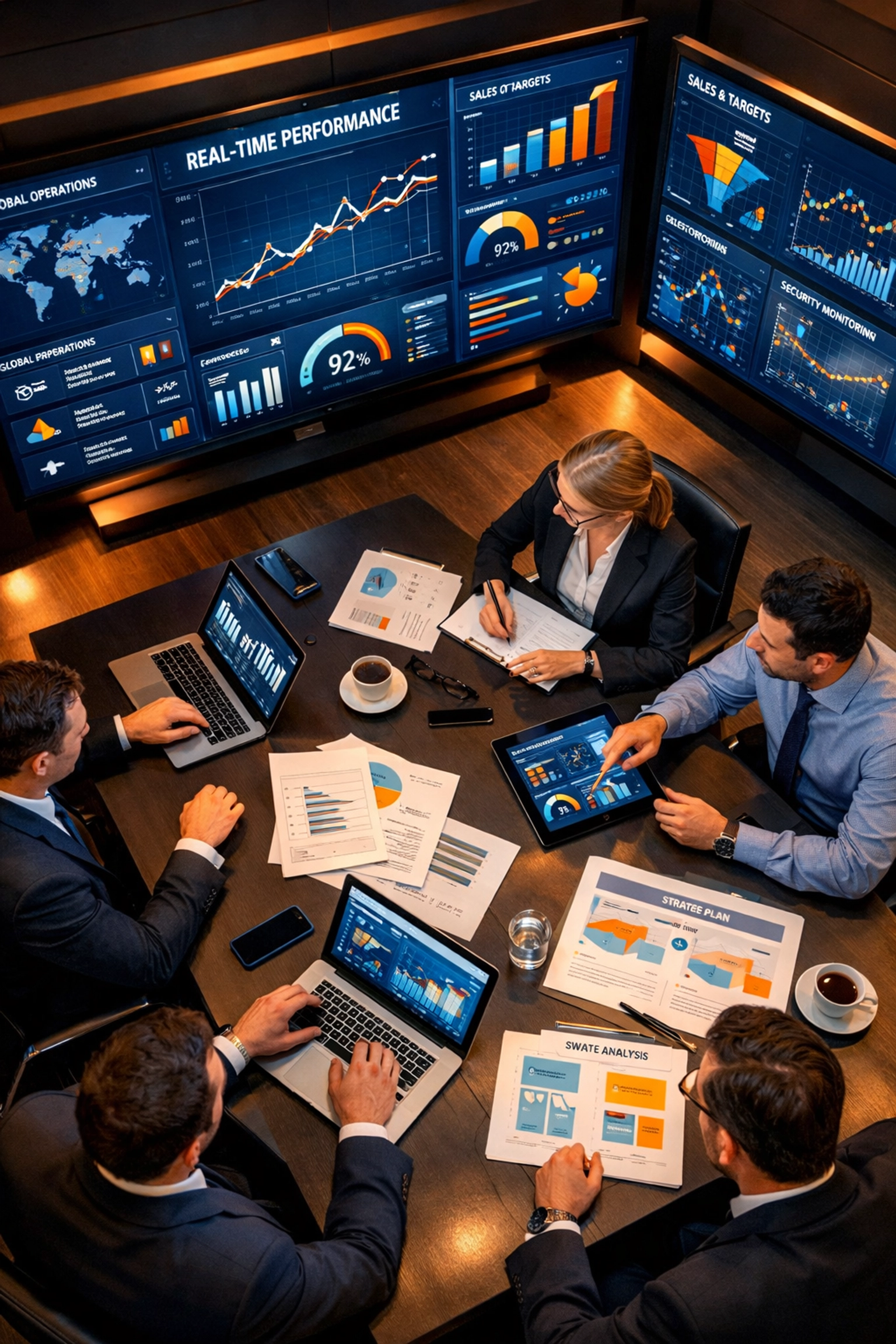 Integrated sports marketing analytics dashboard with real-time performance data and team collaboration