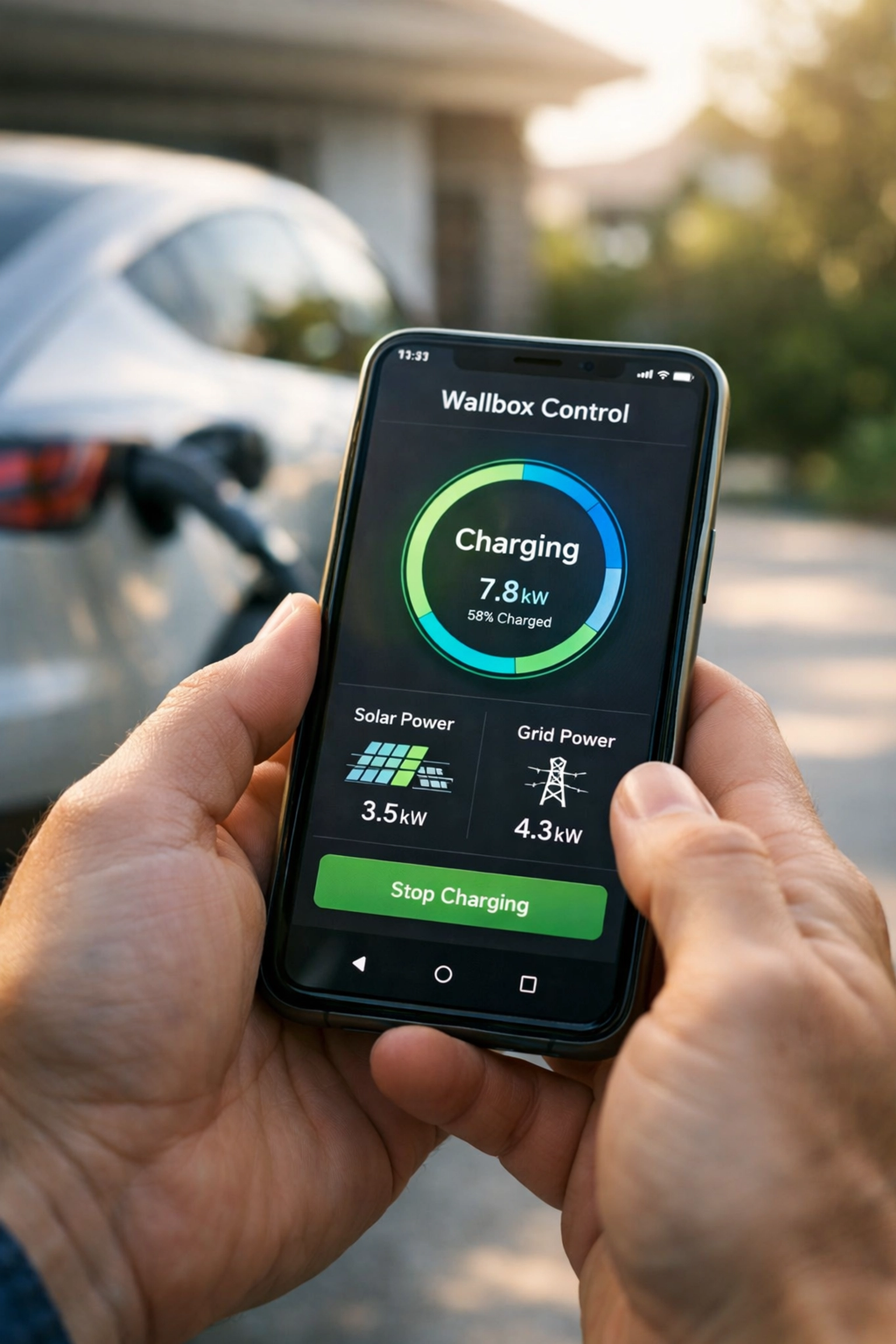 Intelligente Wallbox-Steuerung per App mit Photovoltaik-Integration