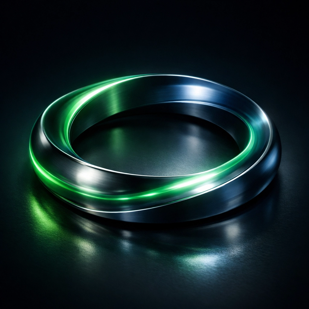 Professional visualization of a B2B growth loop creating compounding energy for mid-market scaling.