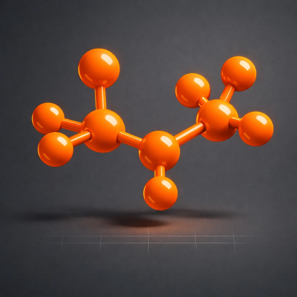 Leucine amino acid molecular structure for muscle protein synthesis in weight loss