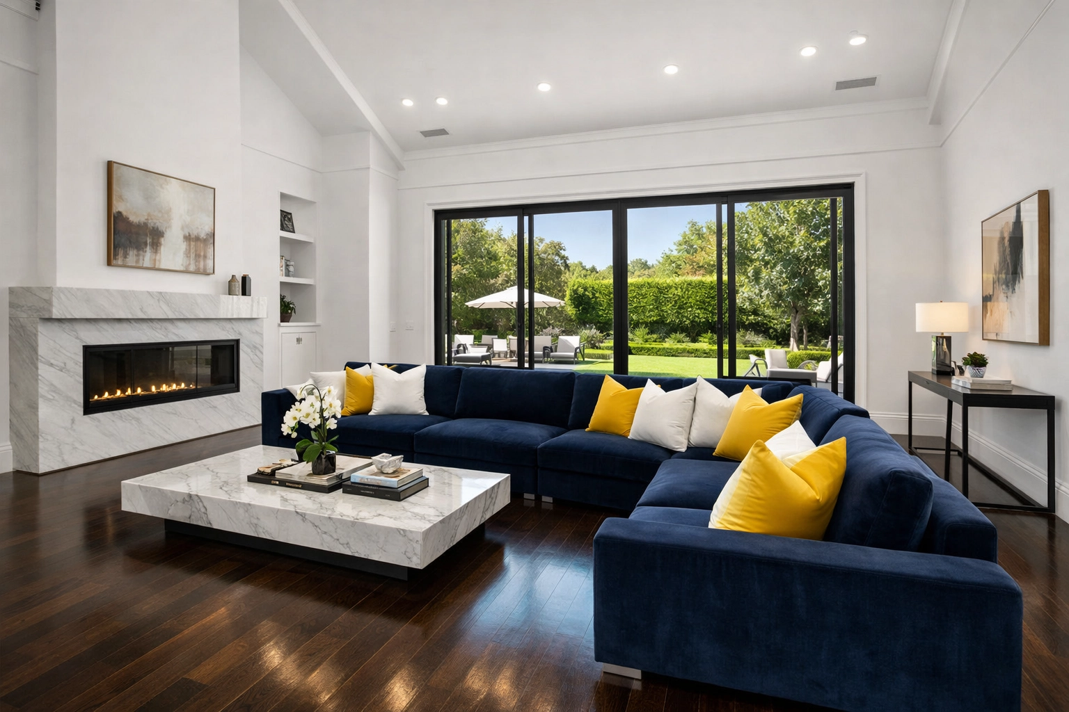 Clean, professional living room interior reflecting the Westwood Luxury Living standard of home care.