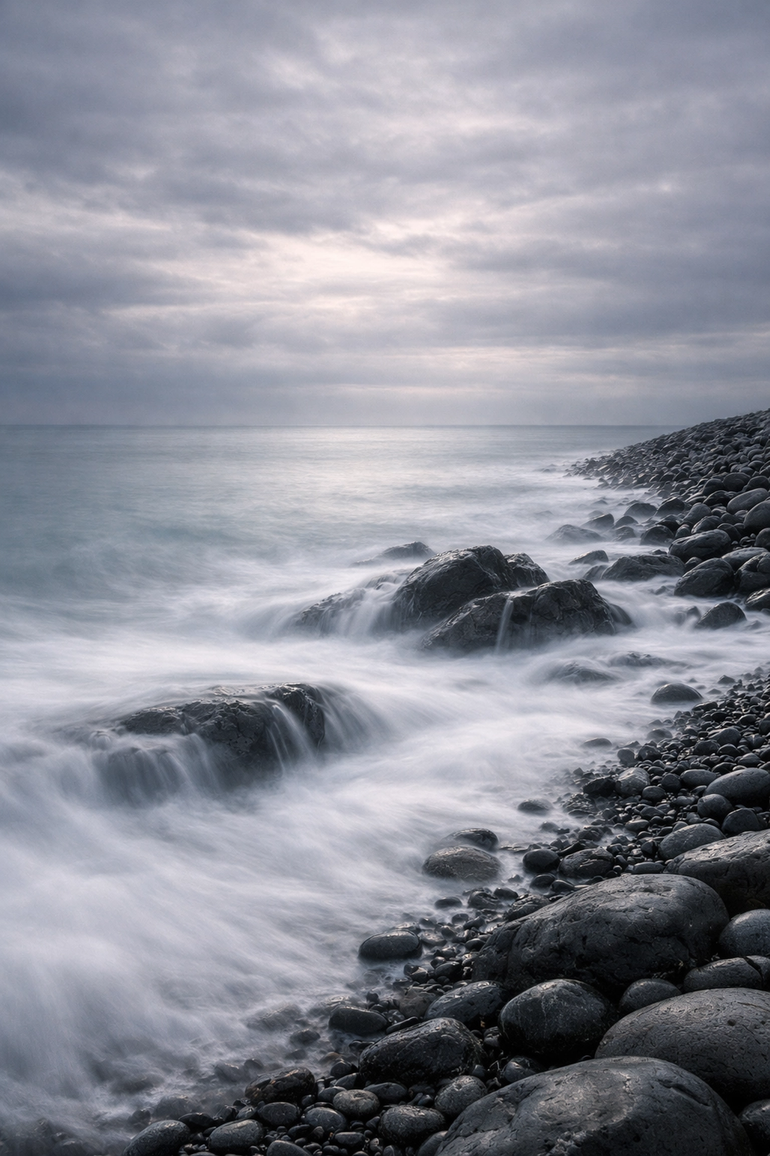 Serene coastal scenery at Westward Ho! North Devon for respectful ashes scattering in the marine environment.