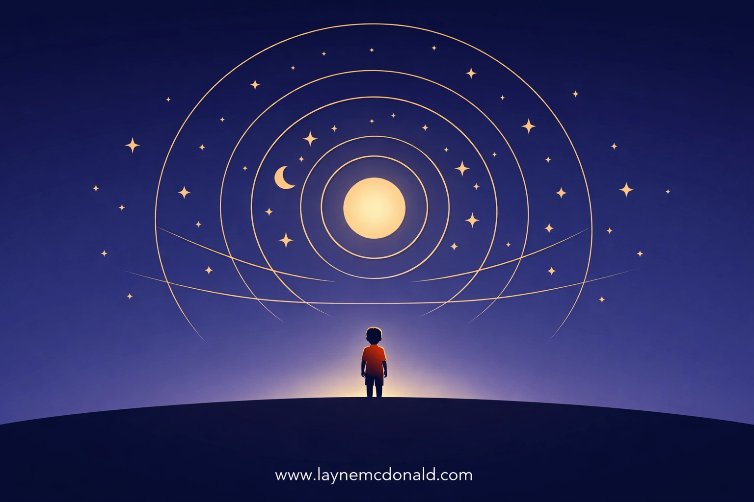 Silhouette of a boy under a cosmic sky representing themes of identity and belonging in our Elio Christian review.