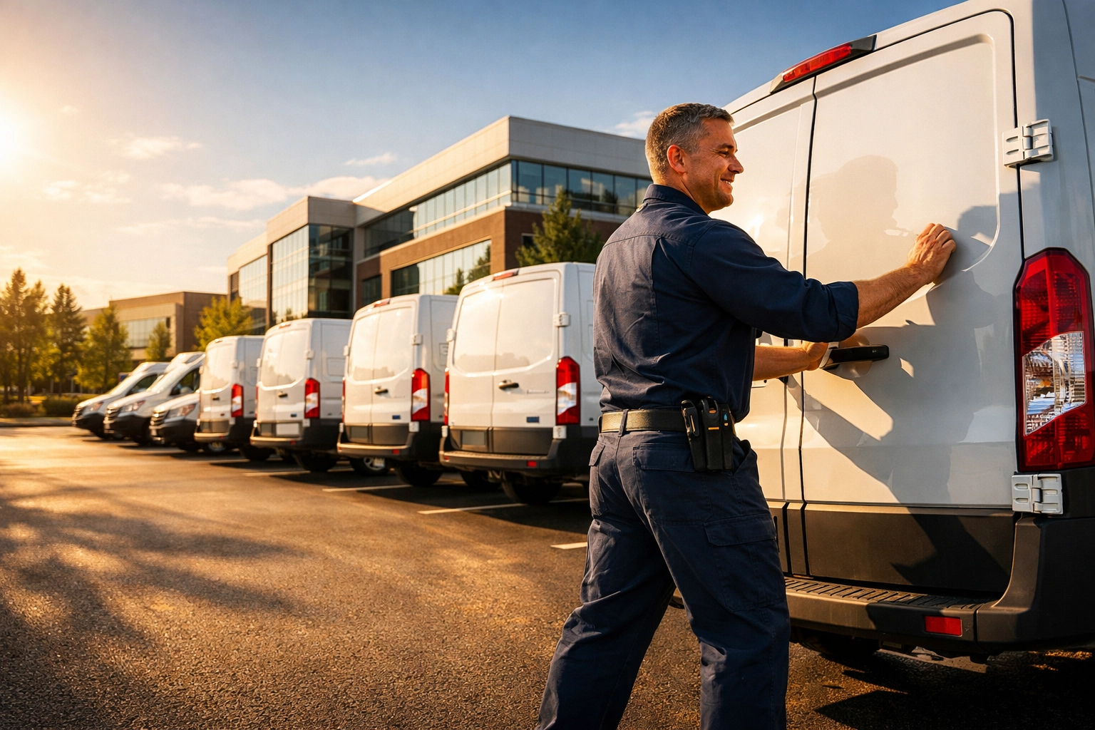 Professional technician providing Green Bay fleet maintenance and on-site mobile auto services.