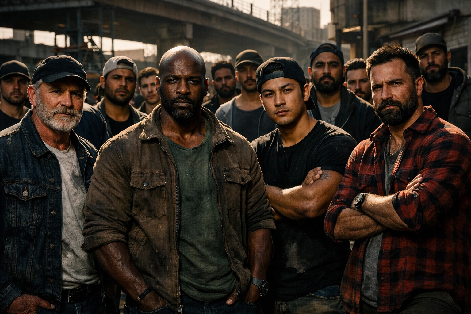 United together — a community of men standing strong