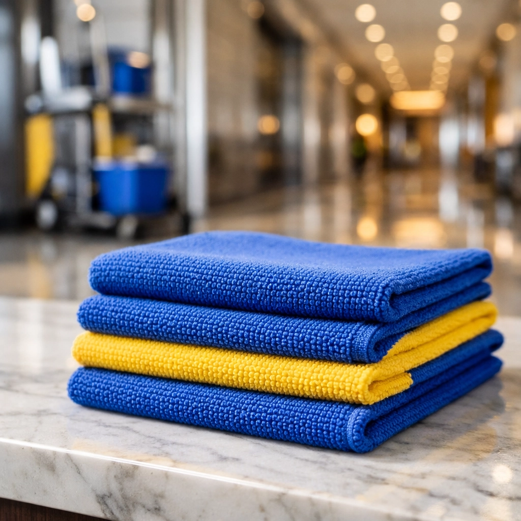 High-quality cleaning supplies for professional janitorial services in Salem MA, ensuring precise facility maintenance.